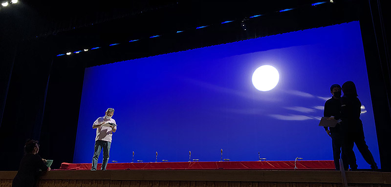 リハーサルの様子2・第41回宜野湾市文化祭琉球古典芸能